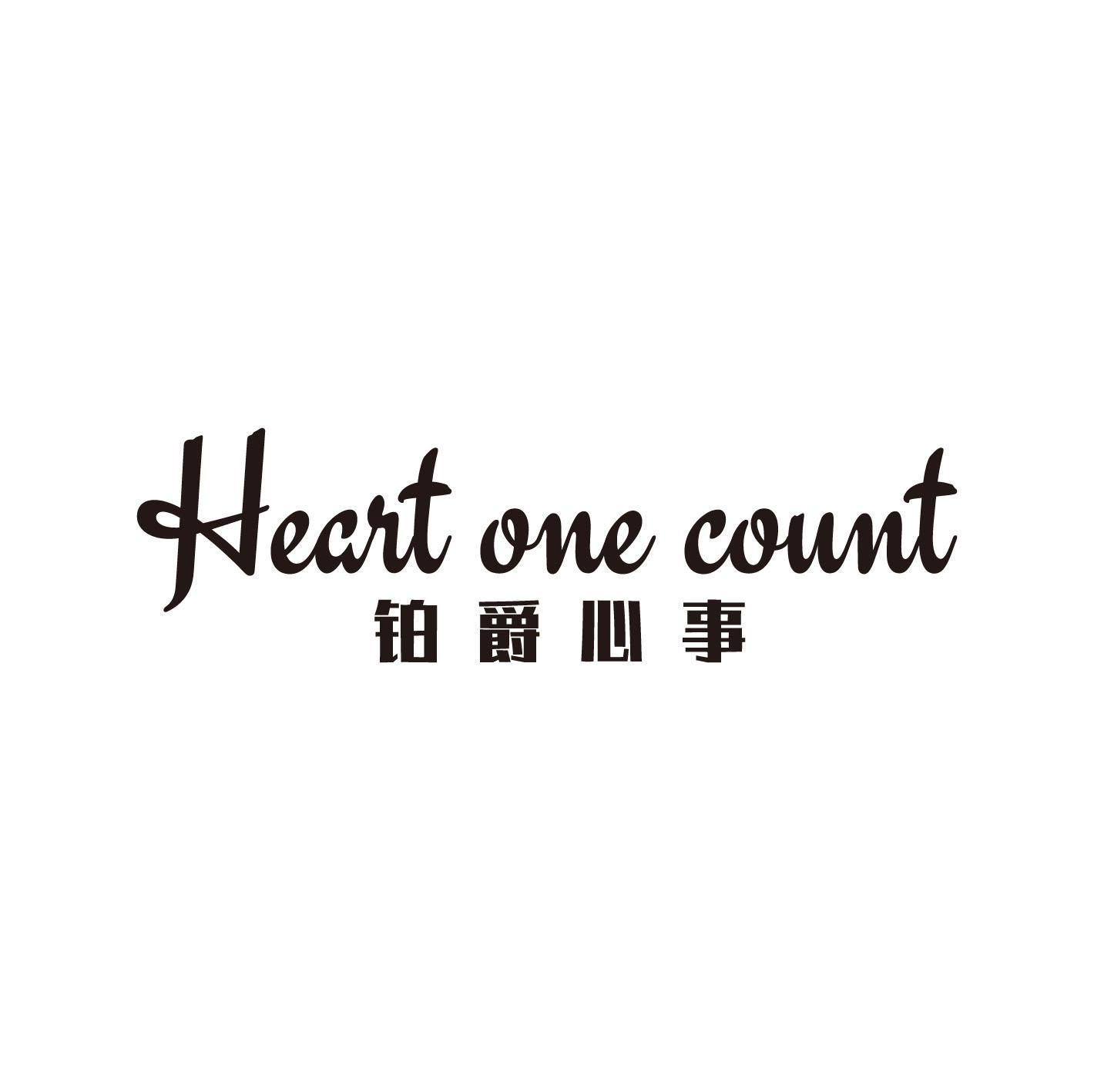 HEART ONE COUNT 铂爵心事商标转让