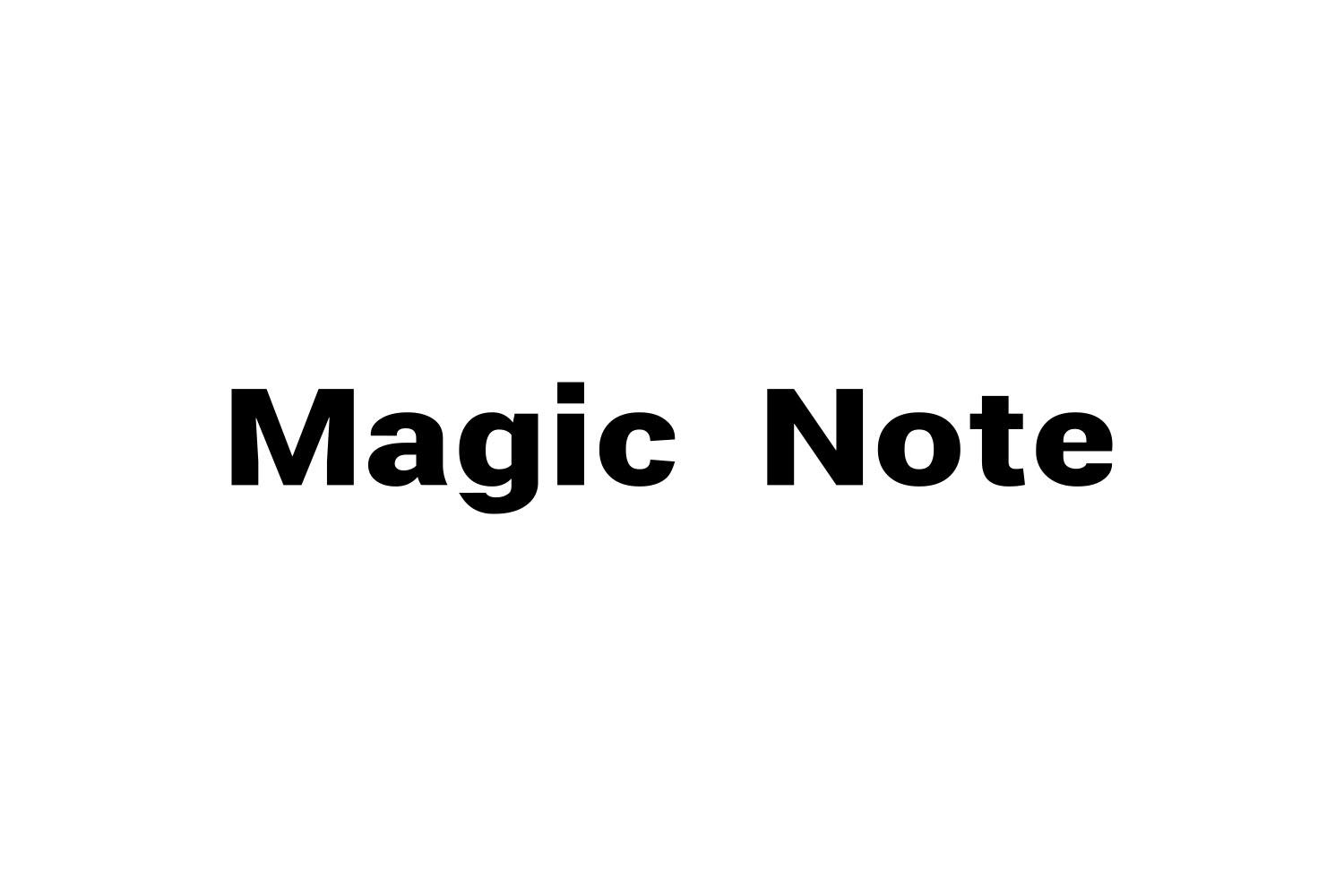 MAGIC NOTE商标转让