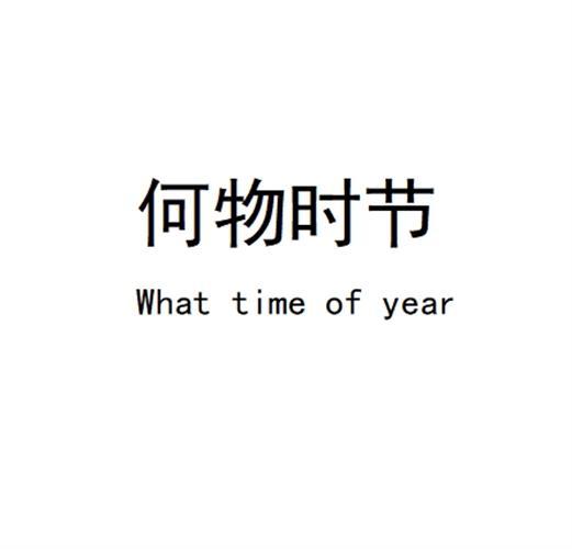 何物时节 WHAT TIME OF YEAR商标转让